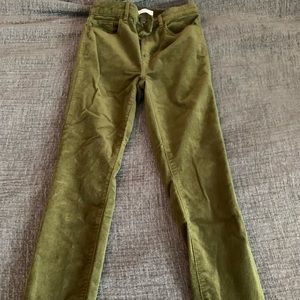 Loft corduroy high waist ankle length pant